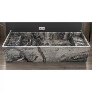 Раковина из мрамора Arabescato orobico grigio
