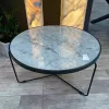 Журнальный столик из мрамора Bianco Carrara
