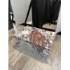 Журнальный столик из мрамора Calacatta Viola